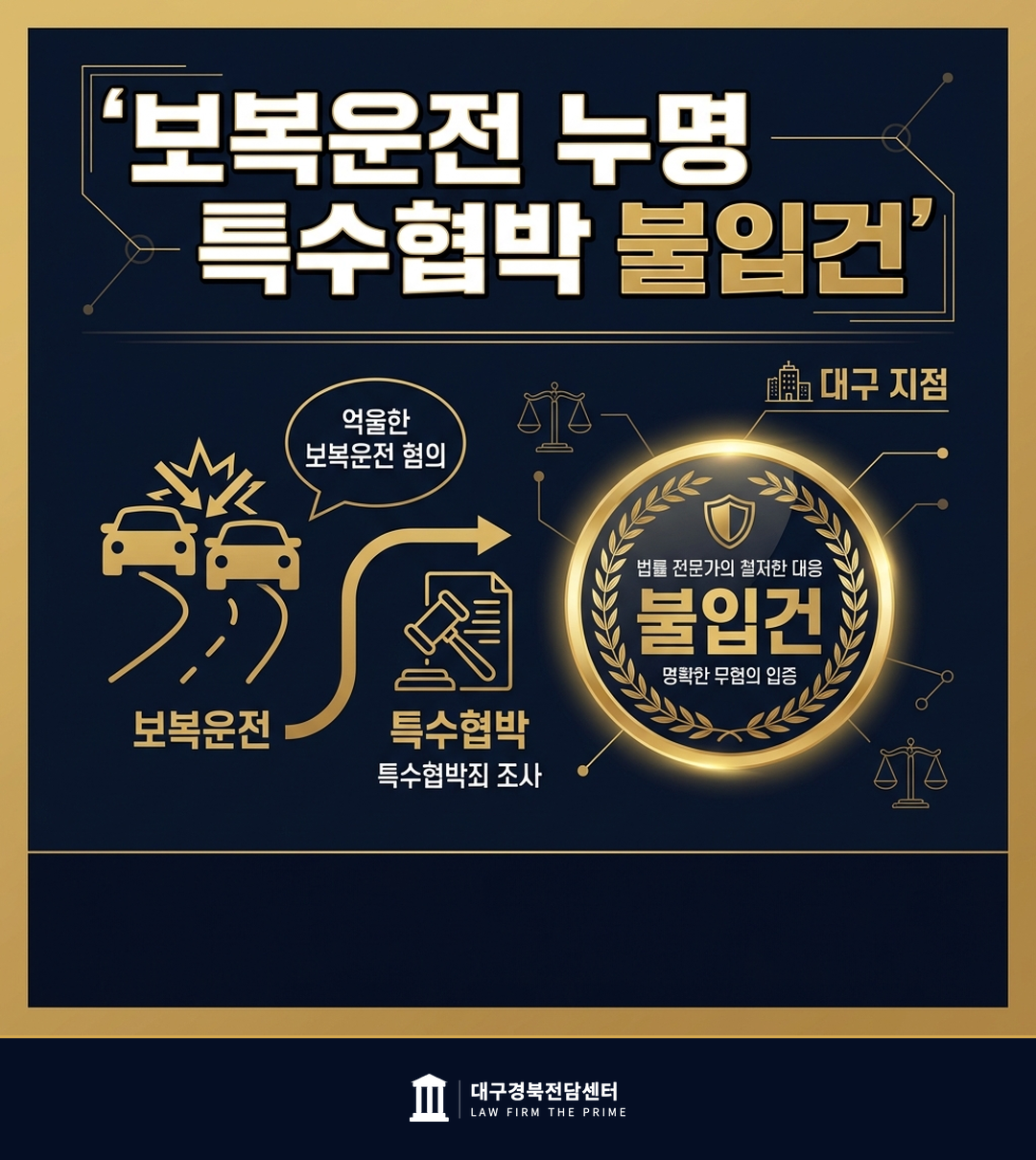 보복운전 누명 — 특수협박 불입건 - 법무법인 더프라임 대구경북전담센터