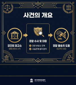 강간죄 피고소 경찰 불송치 도출