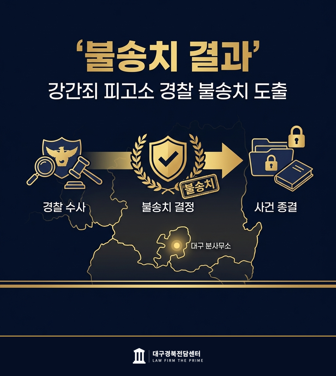 강간죄 피고소 경찰 불송치 도출 - 법무법인 더프라임 대구경북전담센터