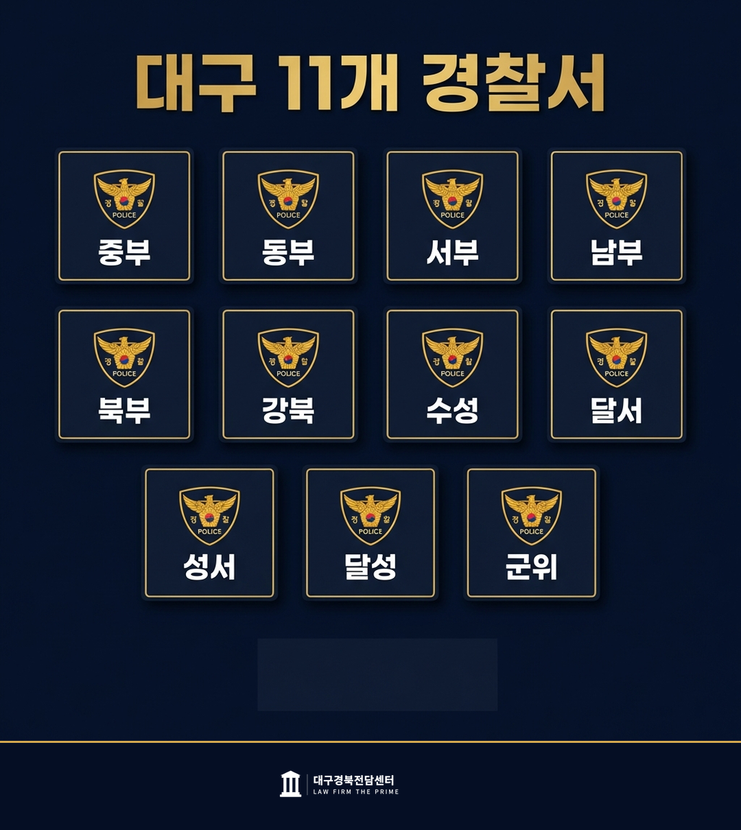 대구 11개 경찰서 목록