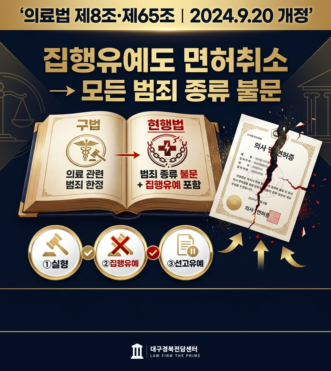 의료법 제8조 제65조 2024 개정 의사면허 취소