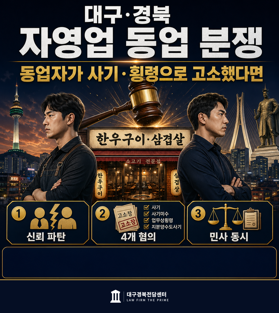 대구 자영업자 동업분쟁 4혐의 모두 불송치 사기 횡령
