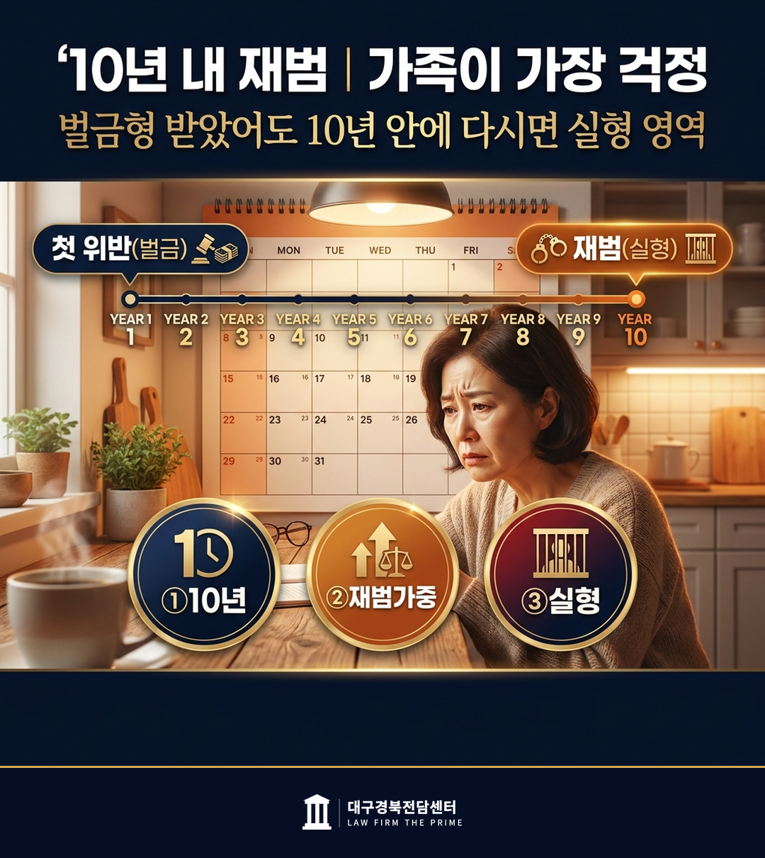 음주측정거부 10년 이내 재범 가중 도로교통법 제148조의2 제1항
