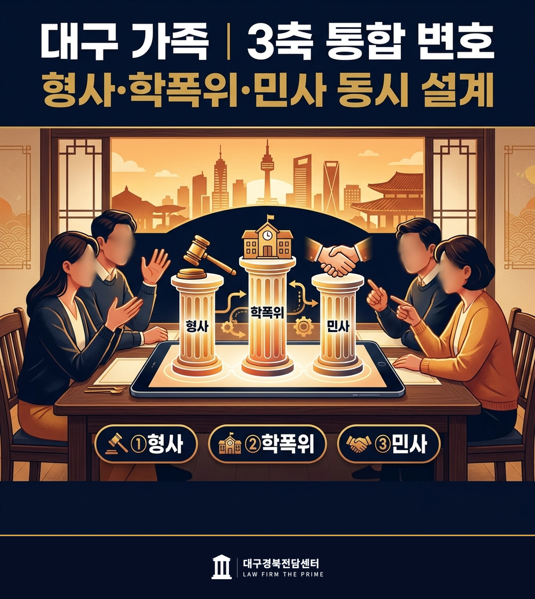 대구 학폭 변호 가해자 피해자 가족 형사 학폭위 민사 통합