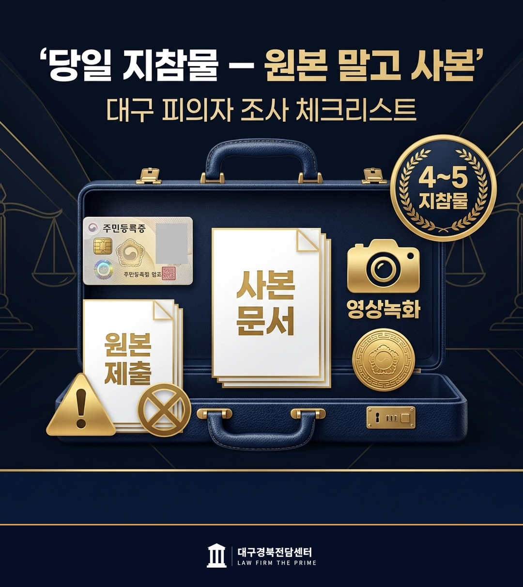 출석 시 지참물