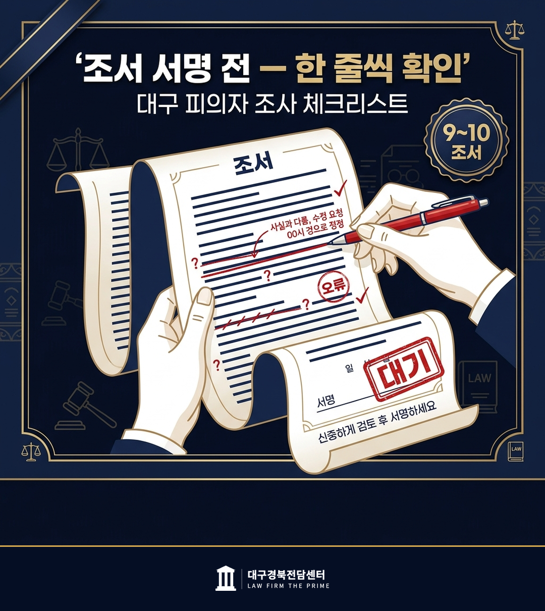 조서 작성 종료