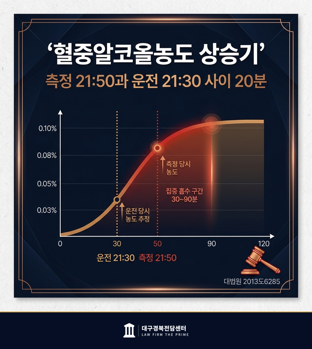 혈중알코올농도 상승기 곡선 대법원 2013도6285